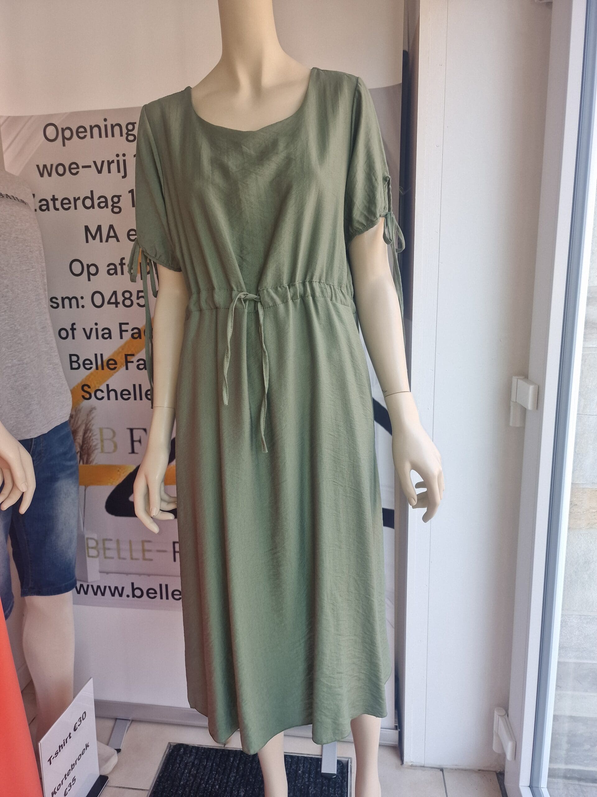 Jurk – met strik aan de taille - Afbeelding 5