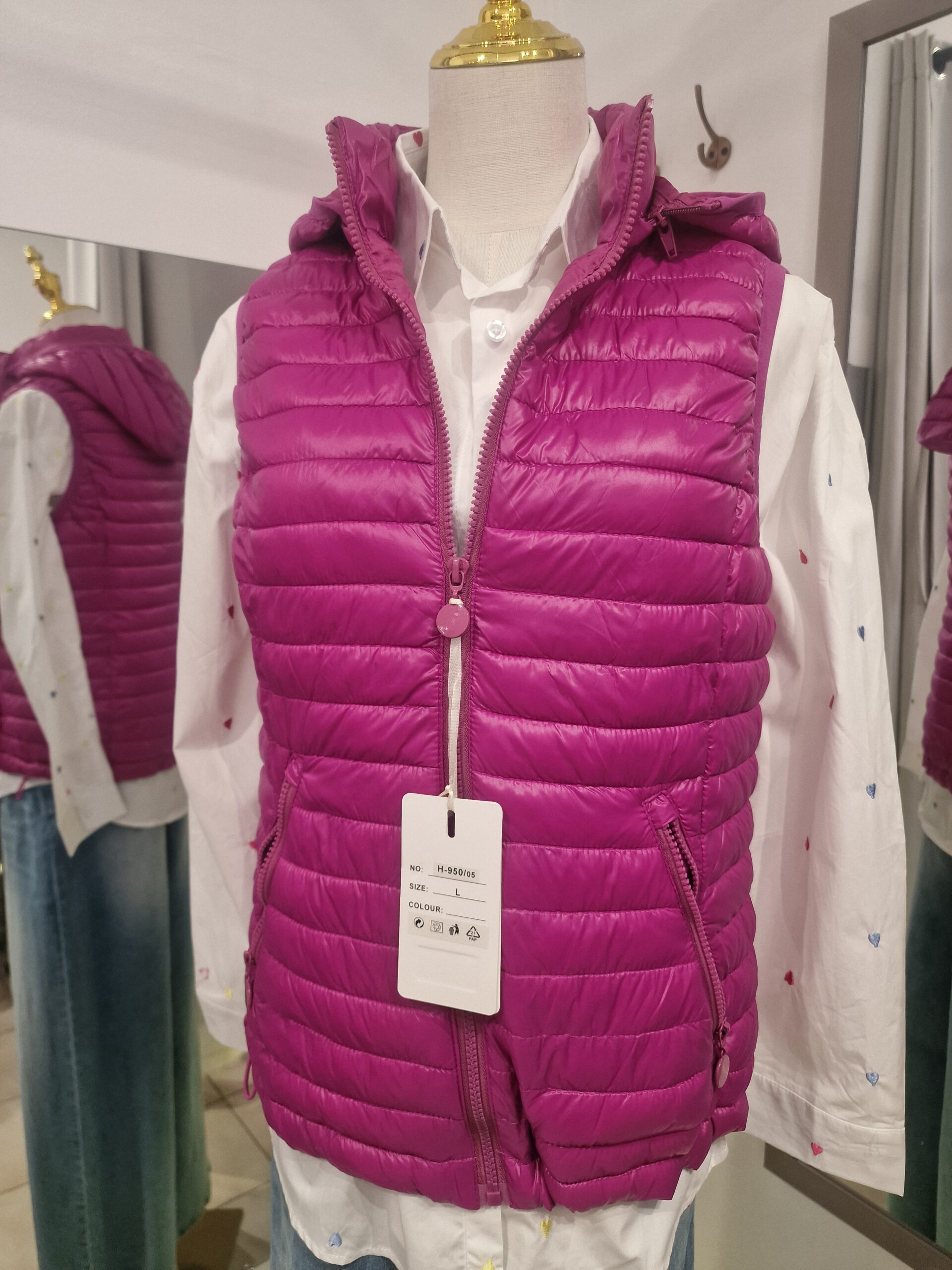 Bodywarmer dames - afneembare capuchon - Afbeelding 4