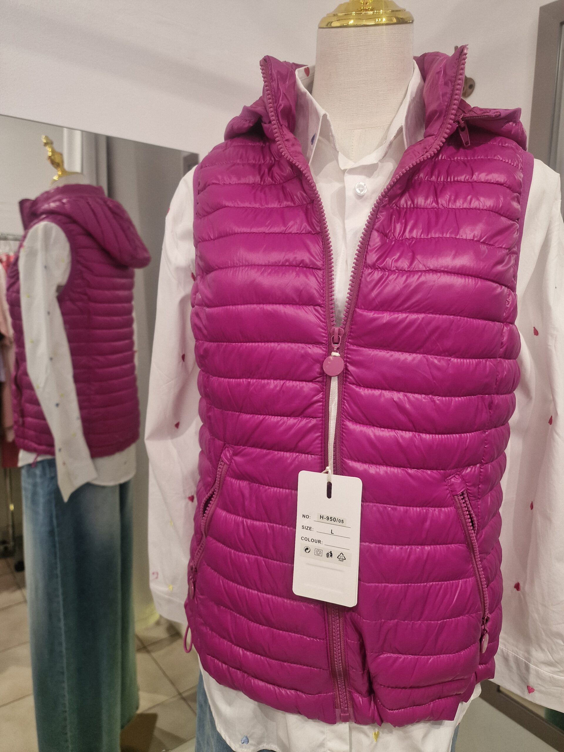 Bodywarmer dames - afneembare capuchon