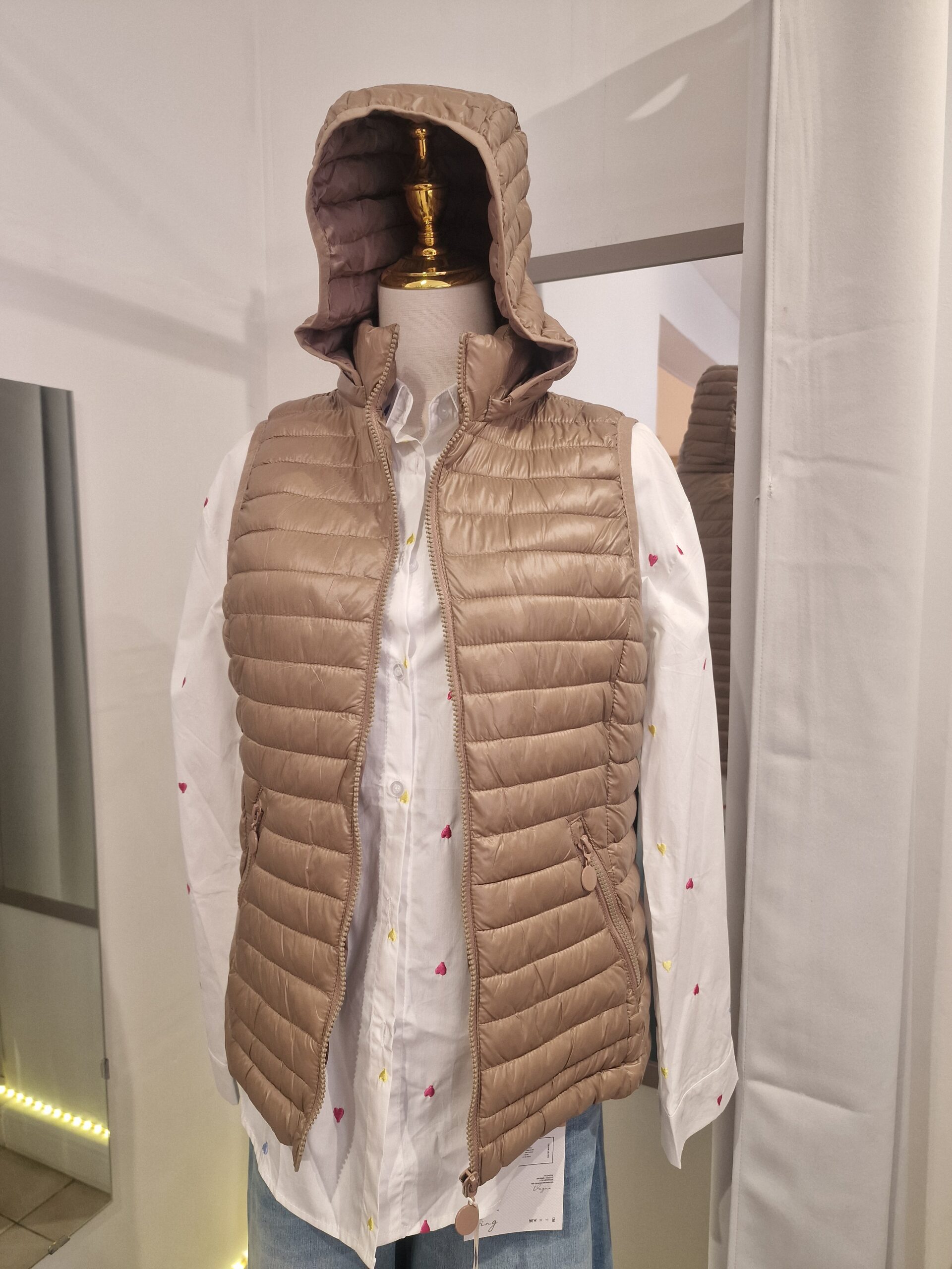 Bodywarmer dames - afneembare capuchon - Afbeelding 6