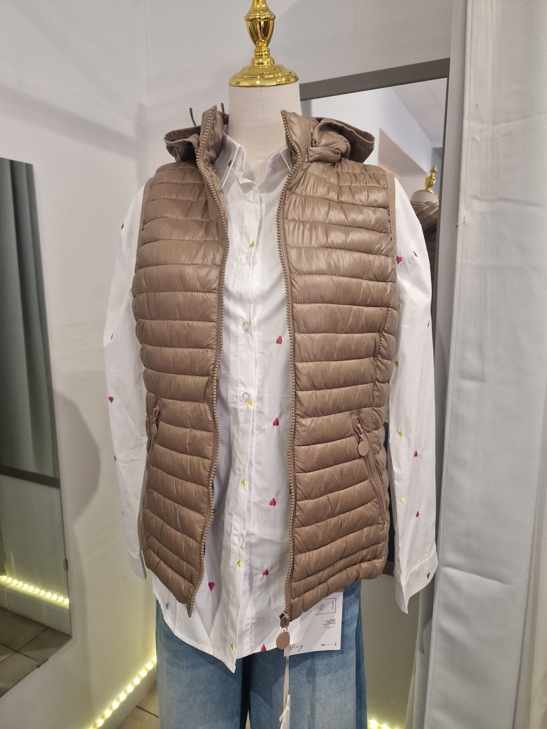 Bodywarmer dames - afneembare capuchon - Afbeelding 5