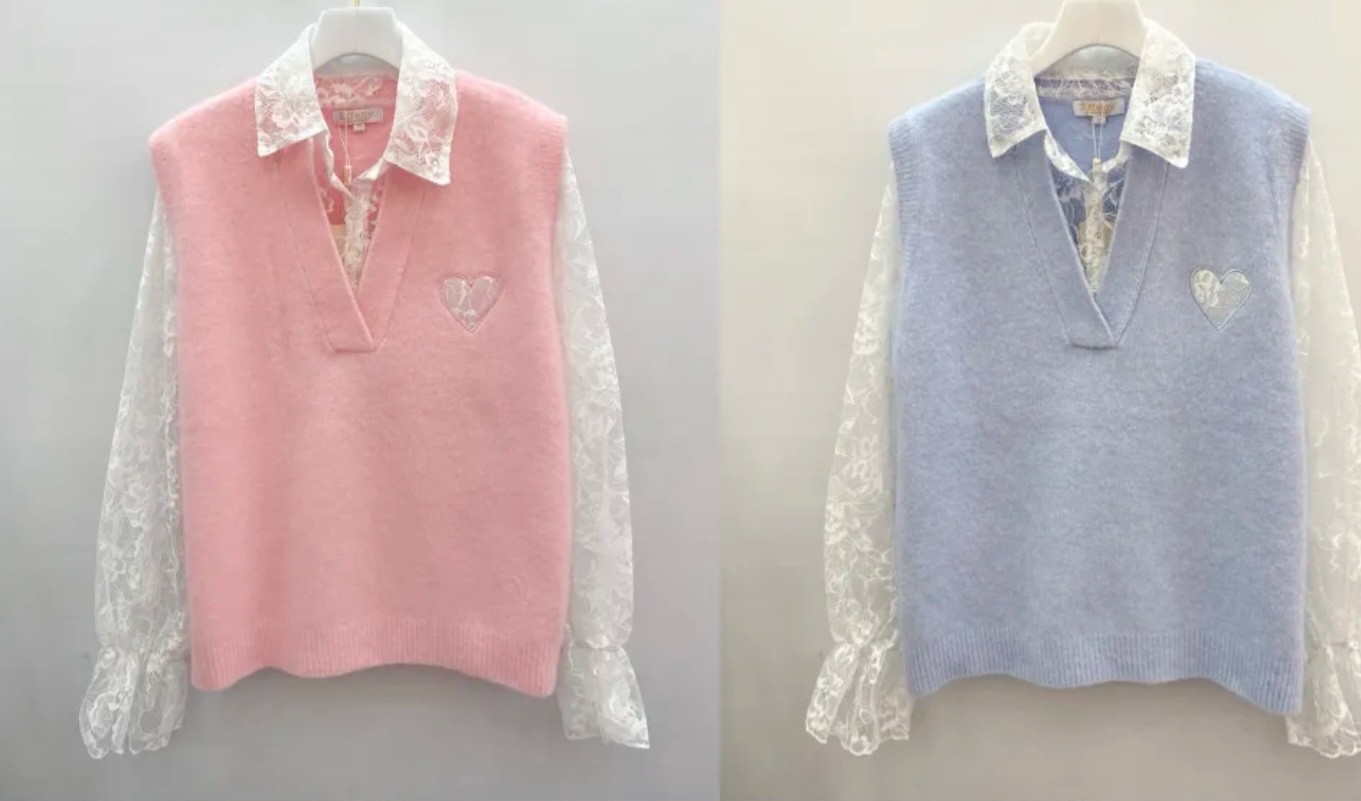 Pullover/Vest lange mouwen-kant - Afbeelding 3